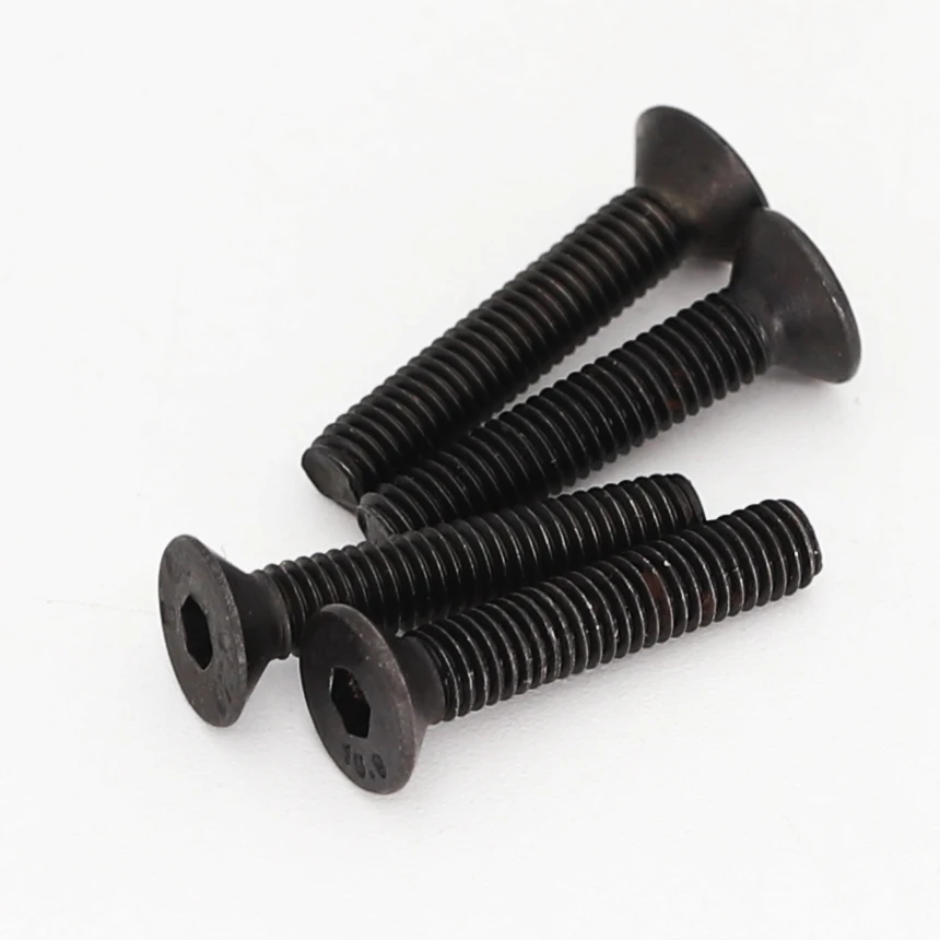 M4 M5 M6 M8 M10 5/6/8/10-100 مللي متر أسود 10.9 الصف الصلب DIN7991 عرافة مسدس المقبس شقة CSK غاطسة ألين مفتاح مسمار لولبي الرأس