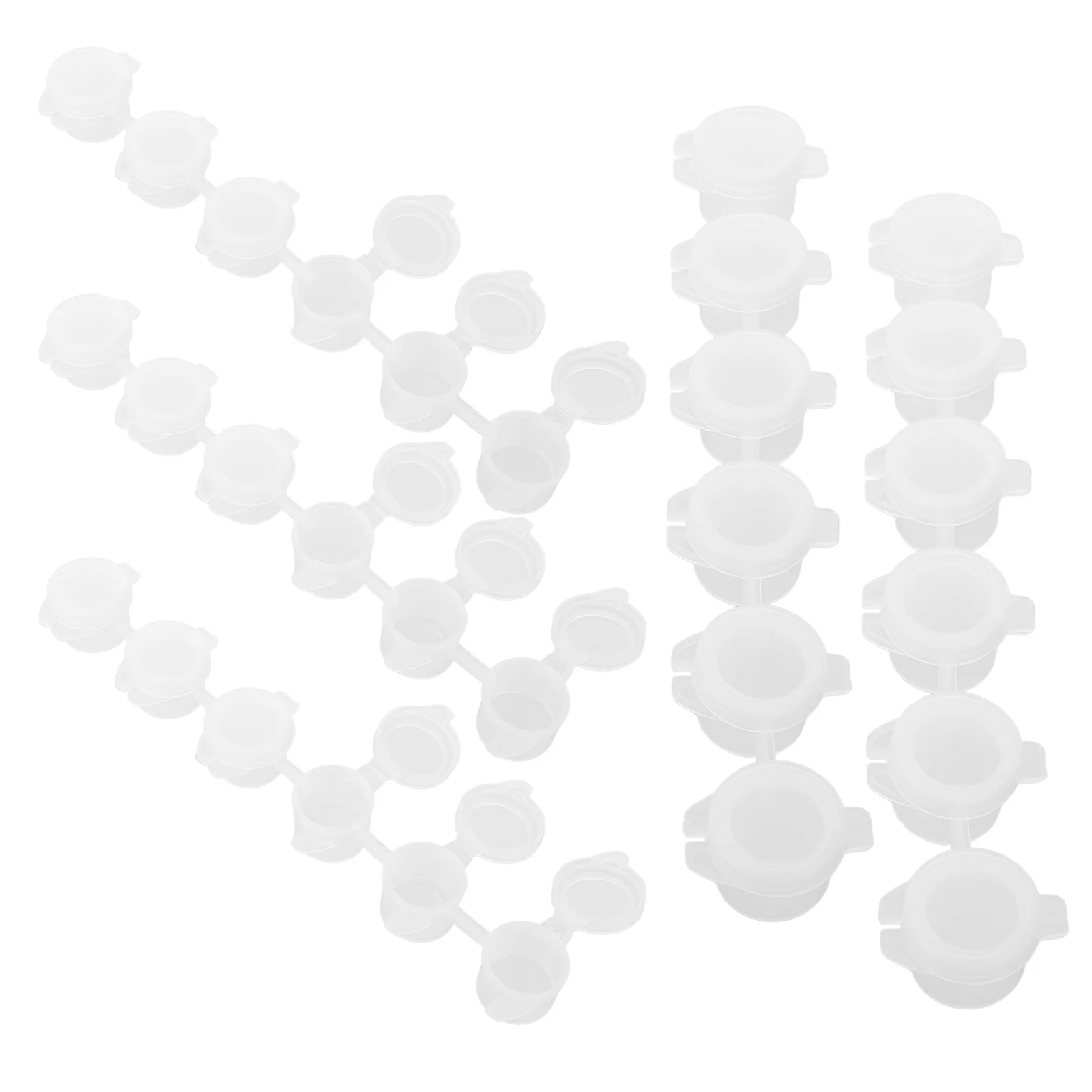 30 Pcs Coffee Cups Paint Mini Storage Containers Small Mug Pot White Empty Strips Watercolor Child