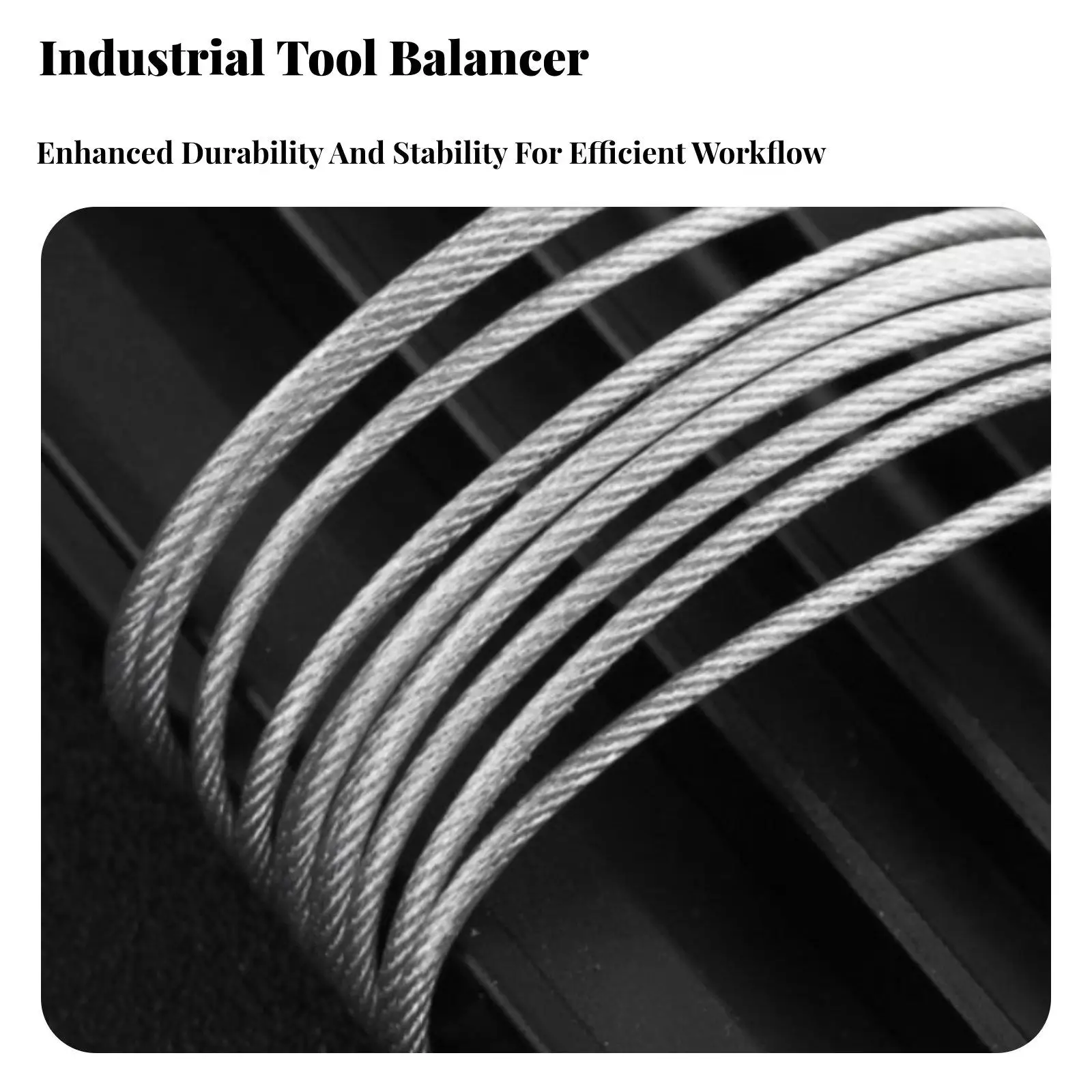 Tool Balancer for Screwdriver Suspension Counterbalance System with Wear Resistant Cable for Industrial Workshop Use