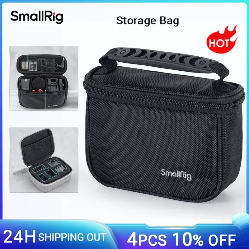 SmallRig Storage Bag for Follow Focus/Action Camera for Insta360 /Microphones/LED Lights and Batteries Camera Accessories3704