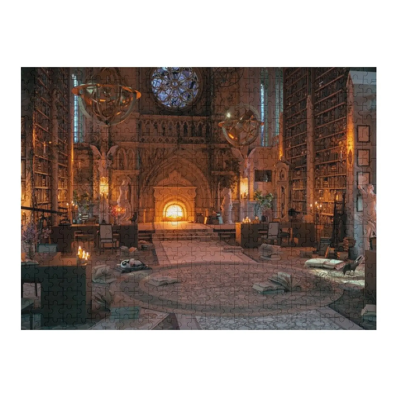 ตัวต่อจิ๊กซอว์ห้องสมุดล็อค ของเล่นไม้ ของเล่นเด็กแบบกำหนดเอง จิ๊กซอว์สั่งทำพิเศษ