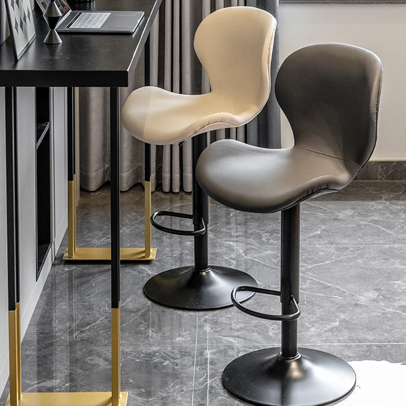 long modern bar stools adjustable designer swivel luxury kitchen chair nordic living room Minimalist sillas salon furniture