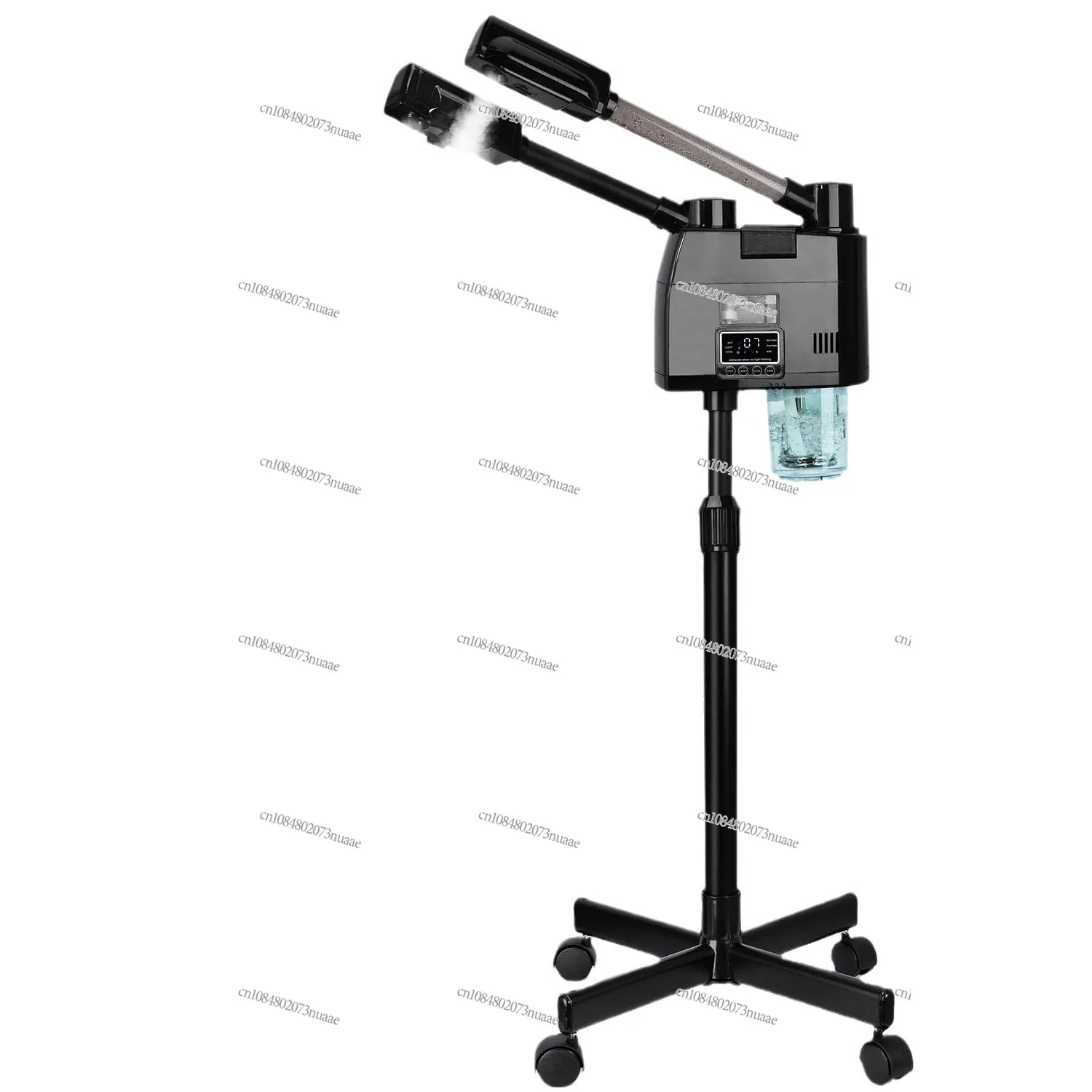 

Новый черный двойной тюбик, машина для горячего и холодного распыления, салон красоты, регулируемый отпариватель для лица, спрей для лица, увлажняющий инструмент