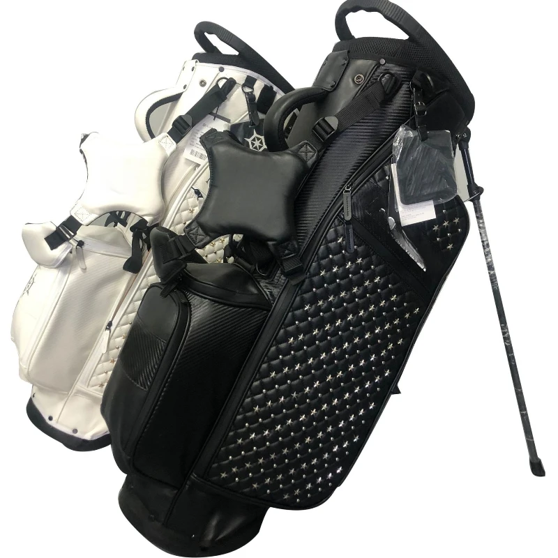 

Golf bag bracket club bag wear-resistant waterproof PU lightweight double shoulder strap rivets