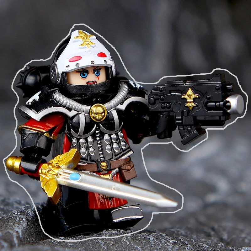 4.5cm Game Battle Sister  Figure Peripheral PVC Model Assembling Building Blocks Desktop Decoration Ornaments Birthday Gift Toys