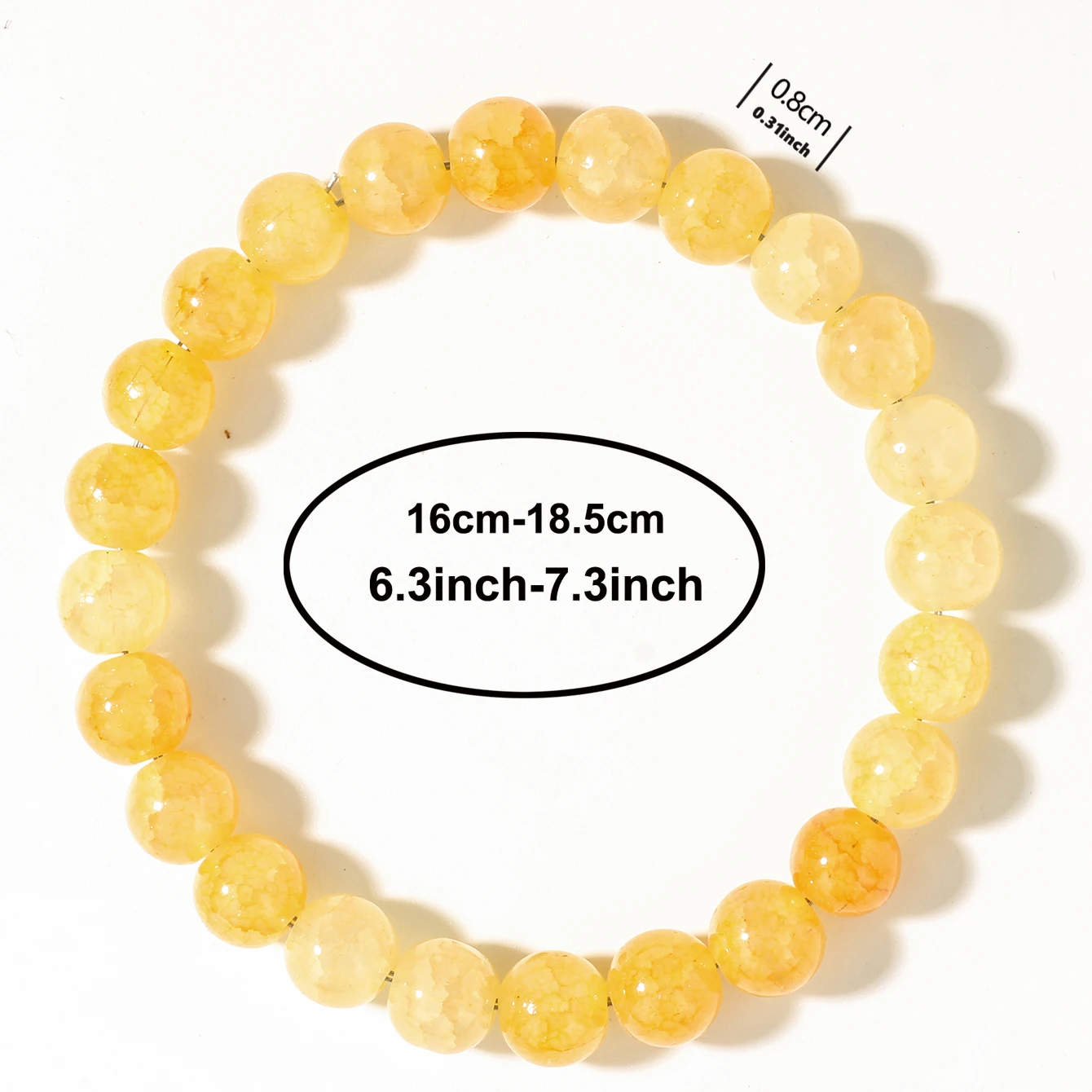 Fashion Fall Joyas Jewelry Yellow Citrine Crystal Brazaletes Money Feng Shui Stone Beaded Bracelets for Women Men