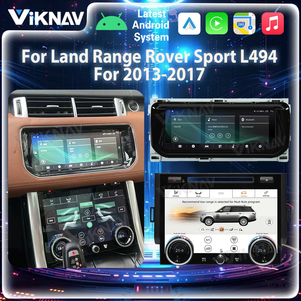 ויקנב 10.25 רדיו רכב ל-2013 2017 רובר טווח רובר L494 Carplay מולטימדיה נגן DVD ניווט סטריאו