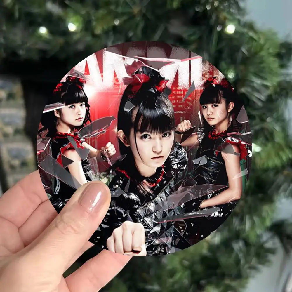 Pop metal band Pop B-BabymetalS Music Retro Wooden Cup Mats Elements Colour Printing Cup Coasters Home Kitchen Decora Gifts