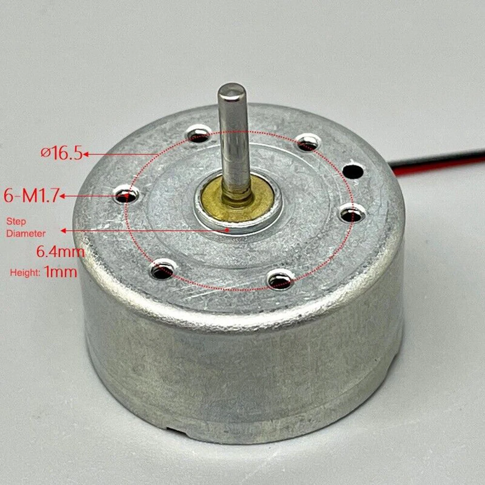 RF-300CA RC-300 DC 1.5-6V DC 10300RPM Mini 24mm Electric Motor 2mm Long Shaft DIY Toy Fan Hobby Solar Test