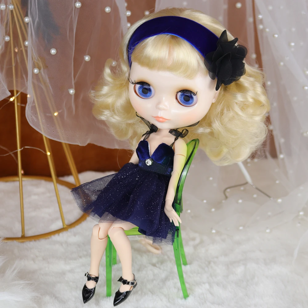 Accessories For ICY DBS Blyth Doll Pointed Shoes With Bow Elegant Suitable For Anime Girl OB24