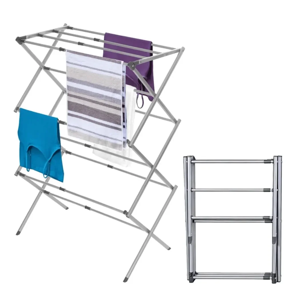 

Stainless Steel FloorToCeiling Drying Rack, Expandable And Foldable ThreeLayer Laundry Drying Rack, Towel Rack, Air Drying Rack,