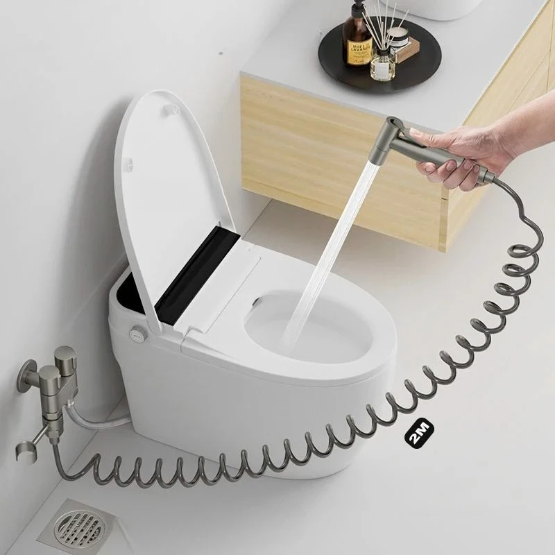 

304 stainless steel handheld toilet water gun toilet toilet flushing pressurized sprinkler bathroom accessories