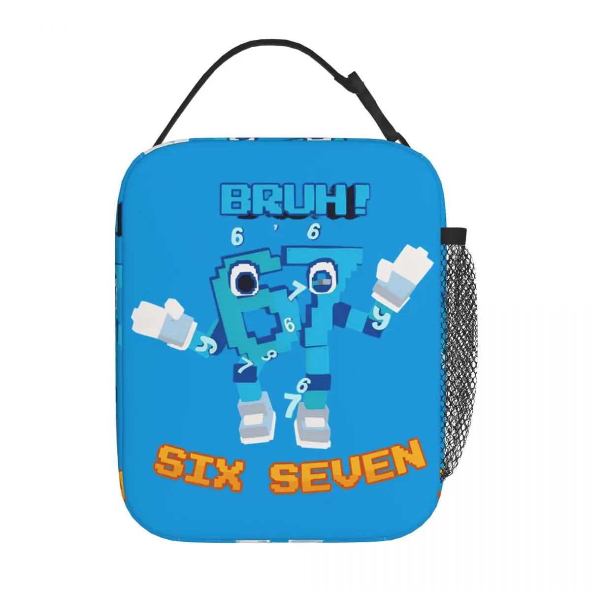 

Bruh Steal A Brainrot 67 Funny Brainrot Meme Insulated Lunch Bags Thermal Bag Meal Container Large Tote Lunch Box Food Handbags