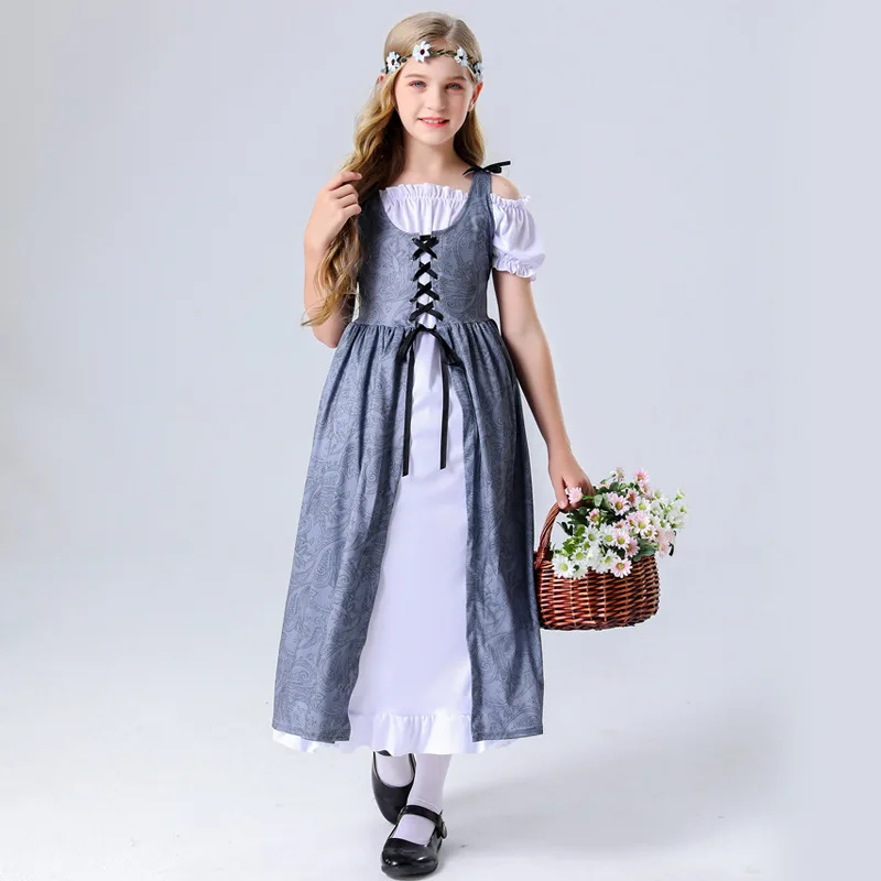 

Medieval costumes, girls' court dresses, summer stage performance costumes, simple costumes for noble ladies, cosplay costumes