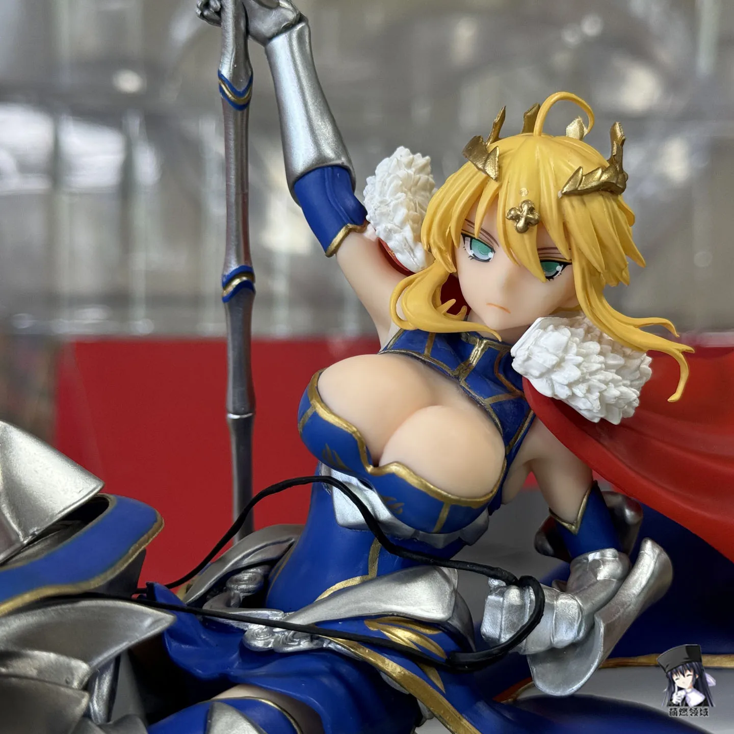 1/6 مقياس مصير الأسد الأبيض الملك الشكل لانسر أرتوريا بيندراجون 46 سنتيمتر تمثال على العرش جامع نموذج