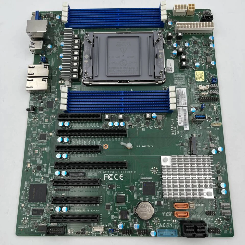 For Supermicro Server Motherboard 10XSATA 3 X12SPL-F