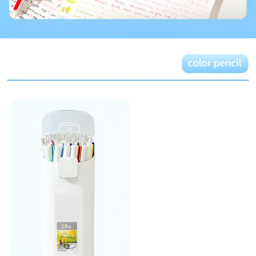 For TIZO Refillable Colored Pencils Mechanical Stationery Set Erasable Lead Drawing Supplies Student Art Sketching Painting Pen