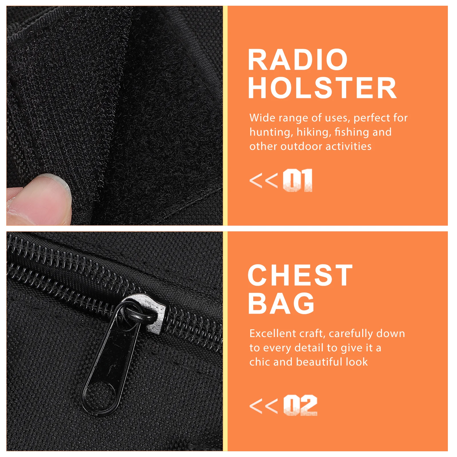 

Radio Chest Harness Quick Release Chest Pack Design Compatible with Walkie Outdoor Radio Holder