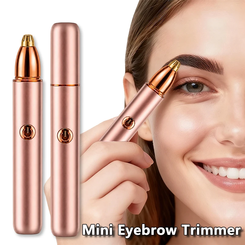 Women Electric Eyebrow Trimmer Automatic Face Hair Remover Shaper Pencil Pocket Size Portable Grooming Tool 2026 New