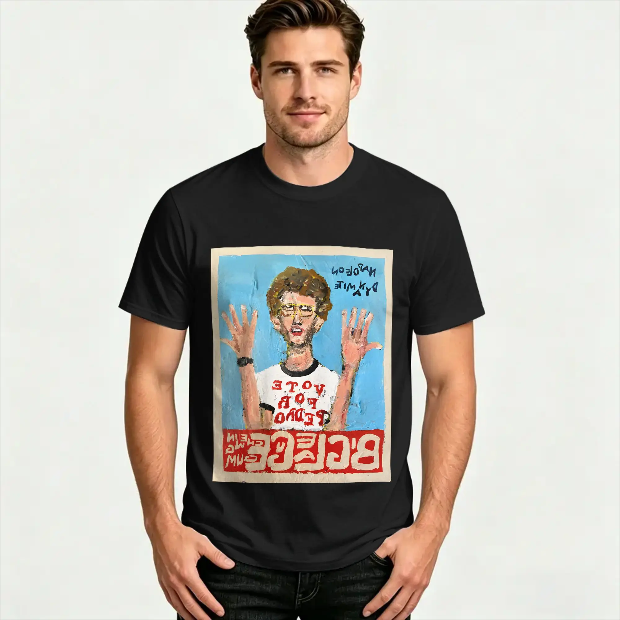 Men Women T-Shirt Napoleon Dynamite  Vintage Pure Cotton Tee Shirt Short Sleeve  T Shirt Round Neck Tops Printed