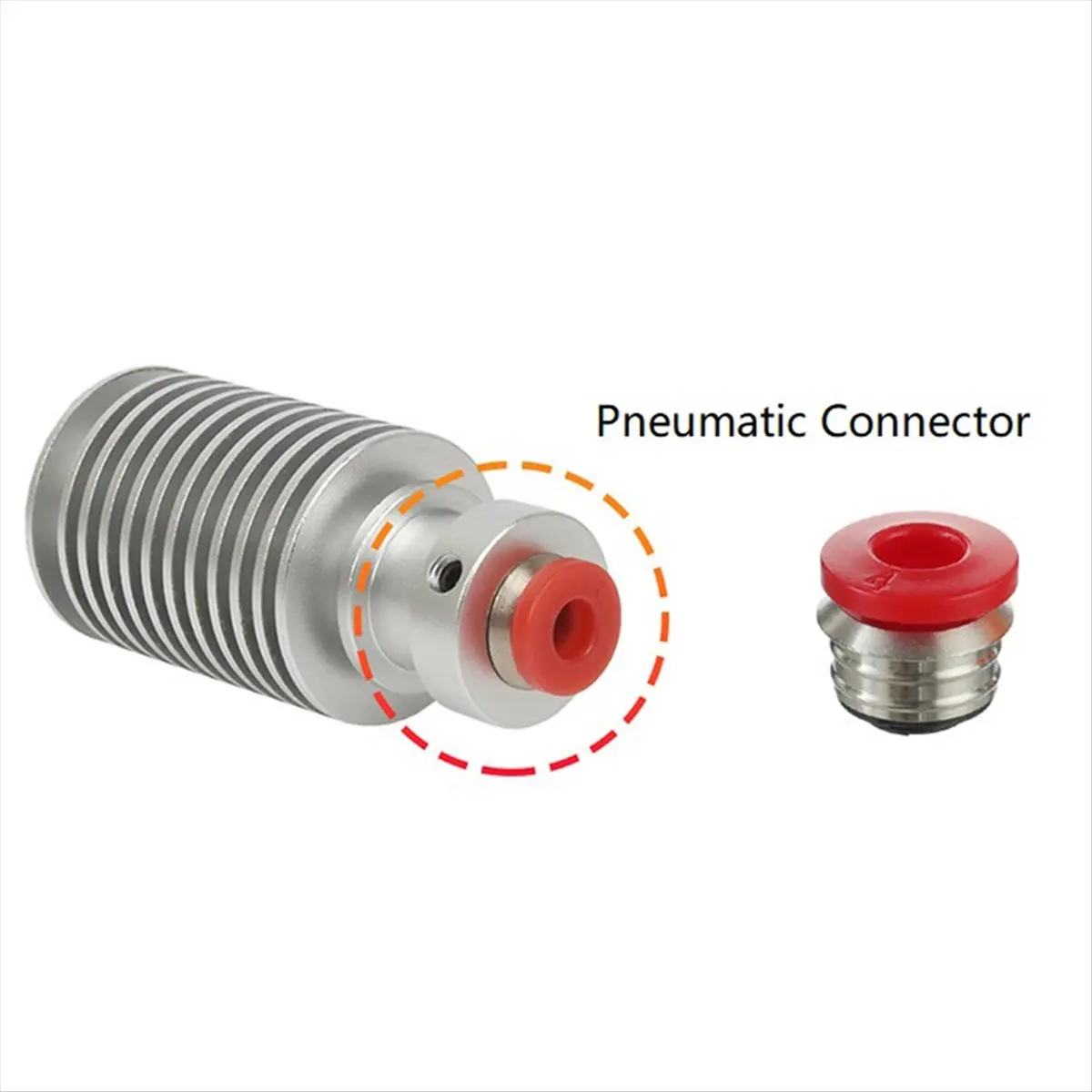 A49T 8PCS Pneumatic Fittings Connectors 2x4 PTFE Tube Bowden Quick Plug 1.75mm Filament Hotend Extruder Kit 3D Printer Parts