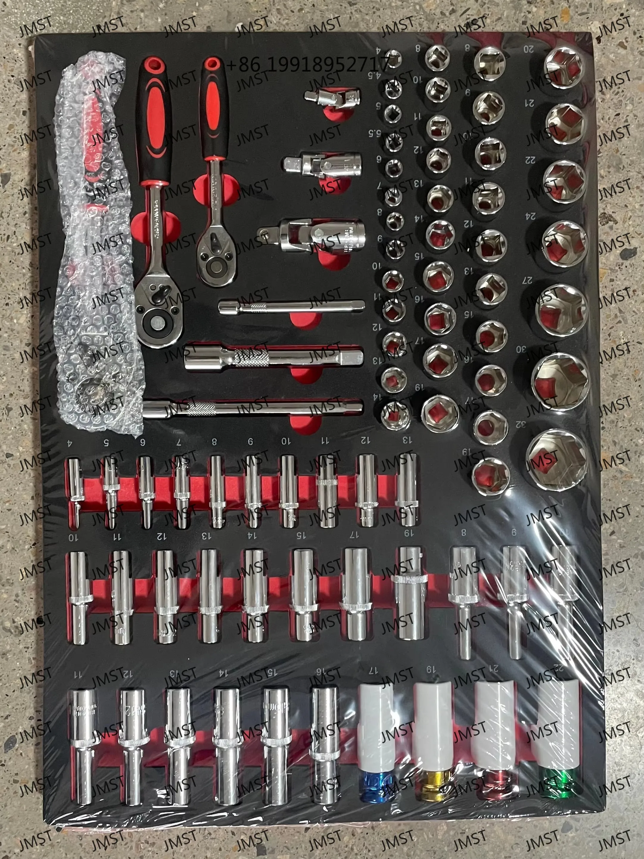 Tool Set Full Set Professional-grade Cr-V Sockets Wrench Handles Sickle Pickaxe for Repair General Tool Box Full Set Mechanic