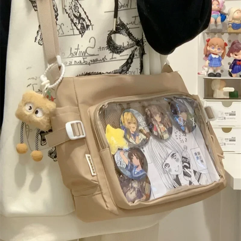 MBTI Luxury Designer Shoulder Bag for Women College Style Casual Fashion Transparent Ita Bag Large Capacity Lolita Jk Handbag image 3