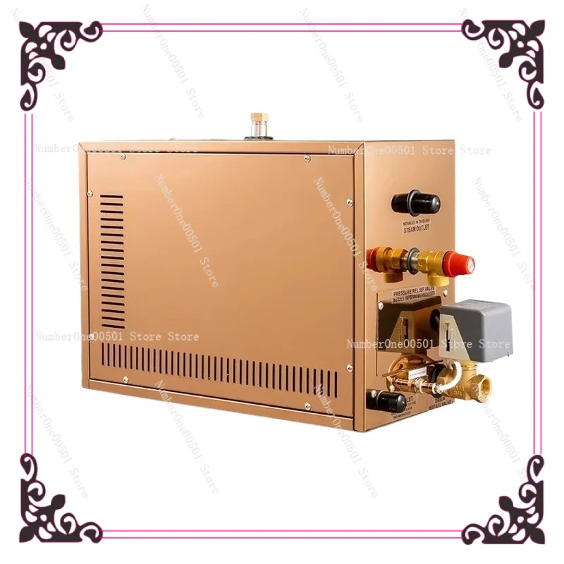 Stainless Steel Sauna Steam Generator for Bathroom Automatic Drain Wet Steam Room Machine Commercial Home Spa Equipment