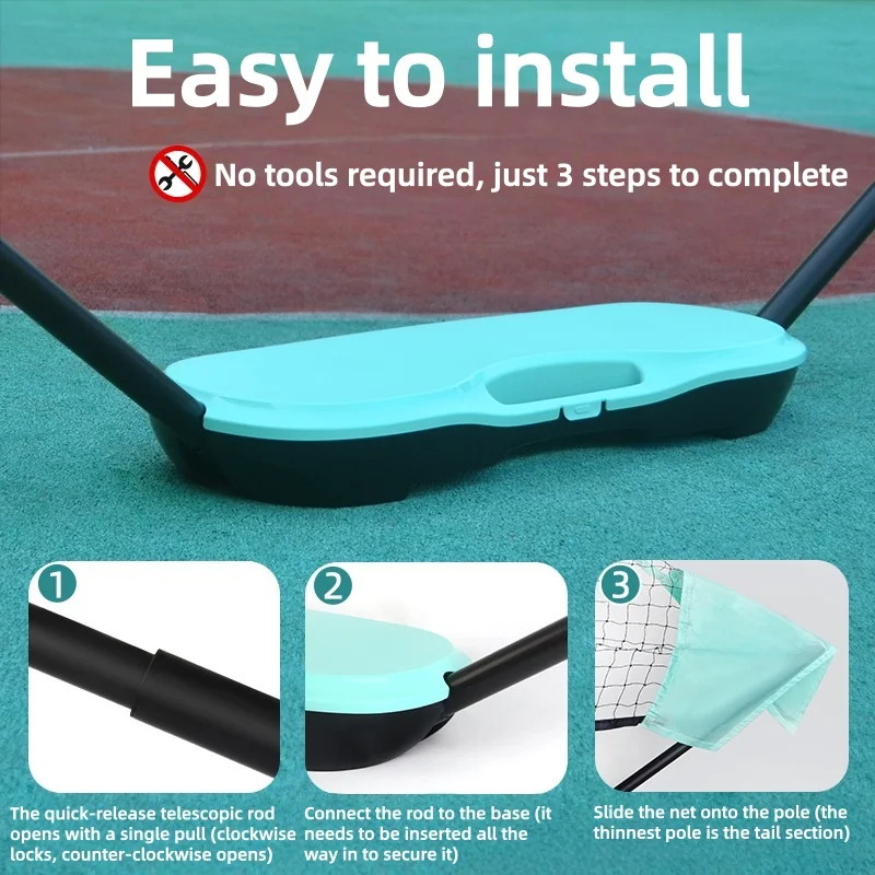 

Портативная складная сетка для бадминтона, 4 м, для улицы и дома, простая каркасная сетка для бадминтона, для тренировок и занятий спортом на открытом воздухе, тенниса