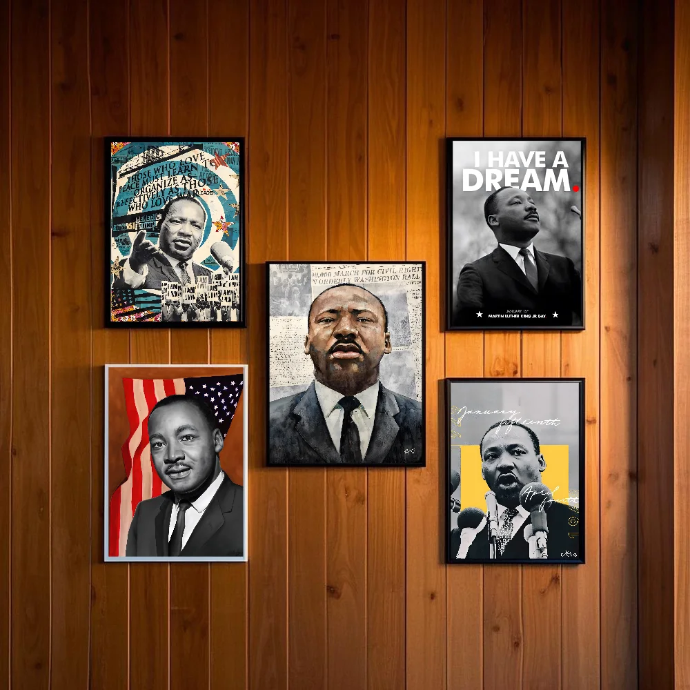 Martin Luther King, Jr Poster HD art sticky wall waterproof home living room bedroom bar aesthetic decoration