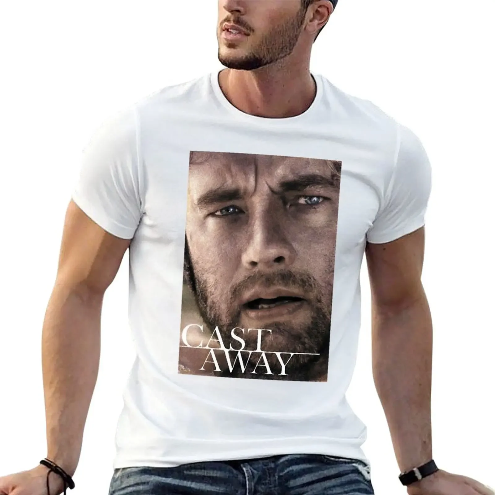 

Creation Chuck Nolan Was Abandoned On A Deserted Island Yummy Cast Away Retro T-Shirt tees vintage graphic tee shirts men