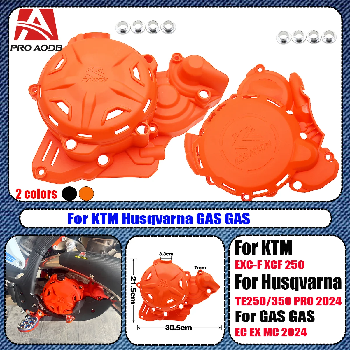 

For Husqvarna TE 250 300 KTM EXC XCW 250 300 TE250 TE300 PRO EXC250 EXC300 NEW 2025 Clutch Protector Ignition Guard Cover