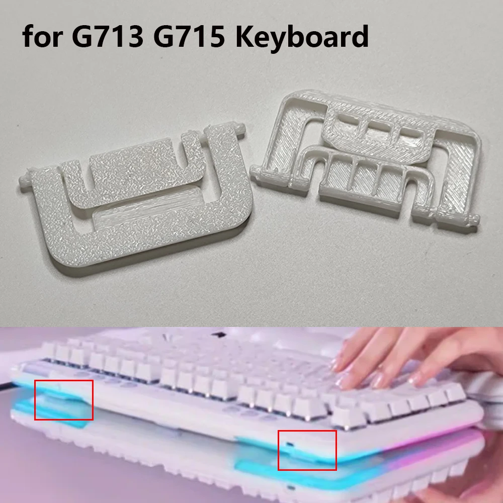 

1 комплект, белый, черный кронштейн для клавиатуры, подставка для ног для Logitech G713 G715, сменная подставка для клавиатуры, держатель для ног, опорные детали