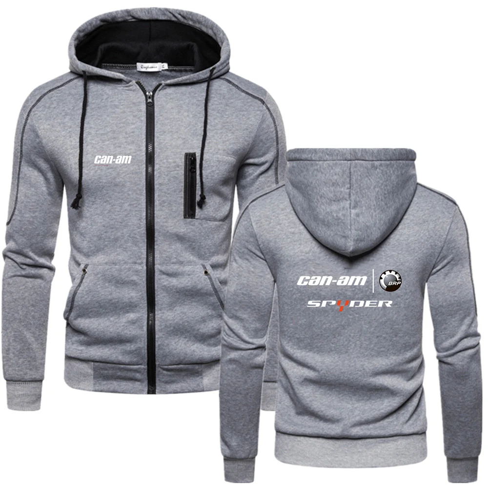 Can Am Team Motorcycles Print Hoodies Jacket Zipper Cotton Fashion Coats Harajuku Clothing Sweatshirt Decal Fleece Tops