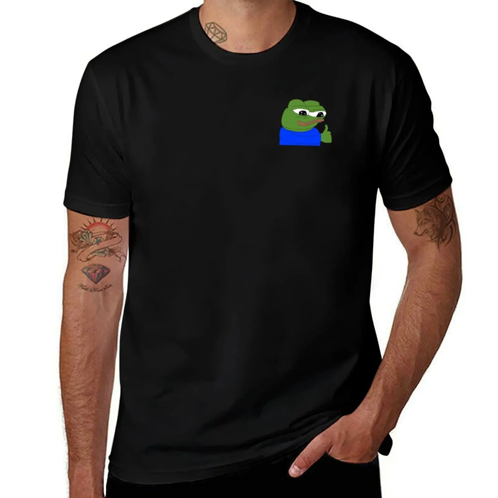 

Pepe the frog meme thumb up T-Shirt t shirt custom print t shirt man plain T-Shirt