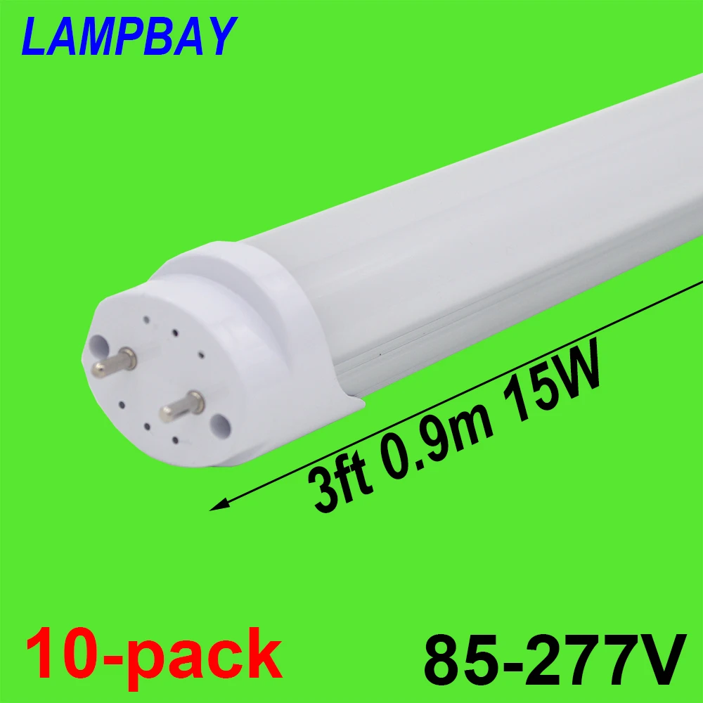 

LED Tube Bulb 3 foot 90cm 15W 1700LM 36" T8 G13 Bi-Pin Retrofit Fluorescent Light Bar Lighting Warm/Natural/Cold White Lamp