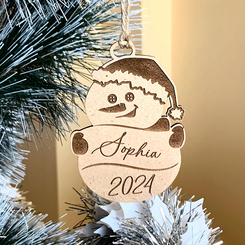 

Personalized Christmas Tree Christmas Snowman Pendants, Custom Merry Christmas Snowman Tags Gift Tags Christmas Party Dec