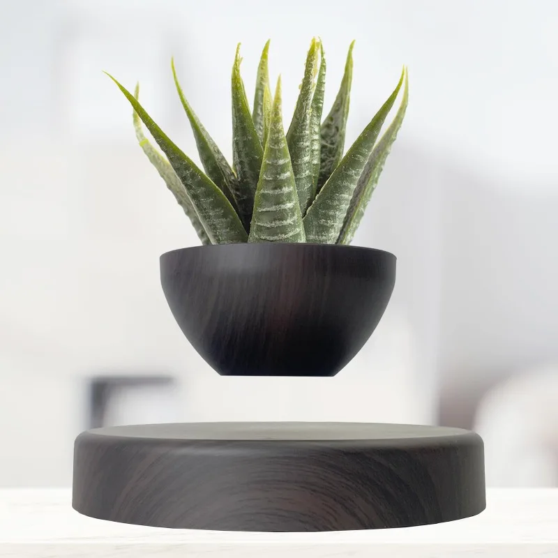 Levitating Plant Pot Floating Pot Bonsai Planter Home Office Desk Decor Birthday Christmas Gift For Girlfriend Women Friends