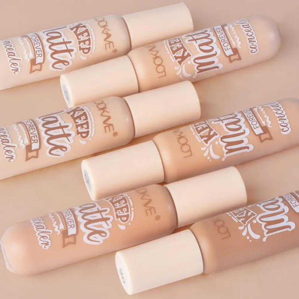 Flüssige Concealer Stick Foundation Creme 6 Farbe feuchtigkeit spendende vollständige Abdeckung Akne dunklen Kreis natürliche matte Concealer Creme Make-up