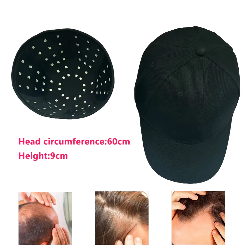 96 LEDs Lamp Beads Red Light Cap Hair Fast  660nm&850nm Infrared Light Regrowth Hat Red Light Device for Hair Loss  Anti-hair