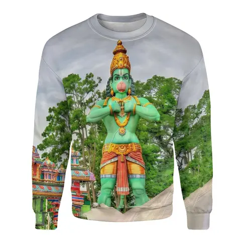 New Indian Monkey God Hanuman 3D Printed Sweaters Men And Women Clothing Hindu Myth Figure Pattern Streetwear Sweatshirts Tops