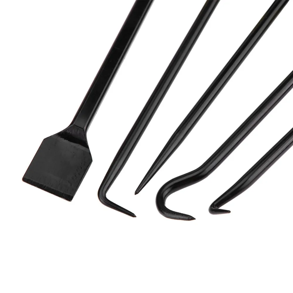 9PCS Rubber Handle Scraper Pick Hook Kit Rust Proof Universal Gasket Scraper Set Long & Short Style Gasket Scraping Tool