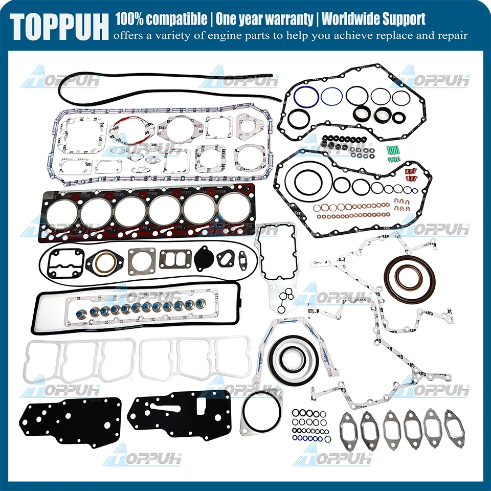 

For KOMATSU 6D102 engine gasket kit with cylinder head gasket for KOMATSU S6D102E 6BT Engine