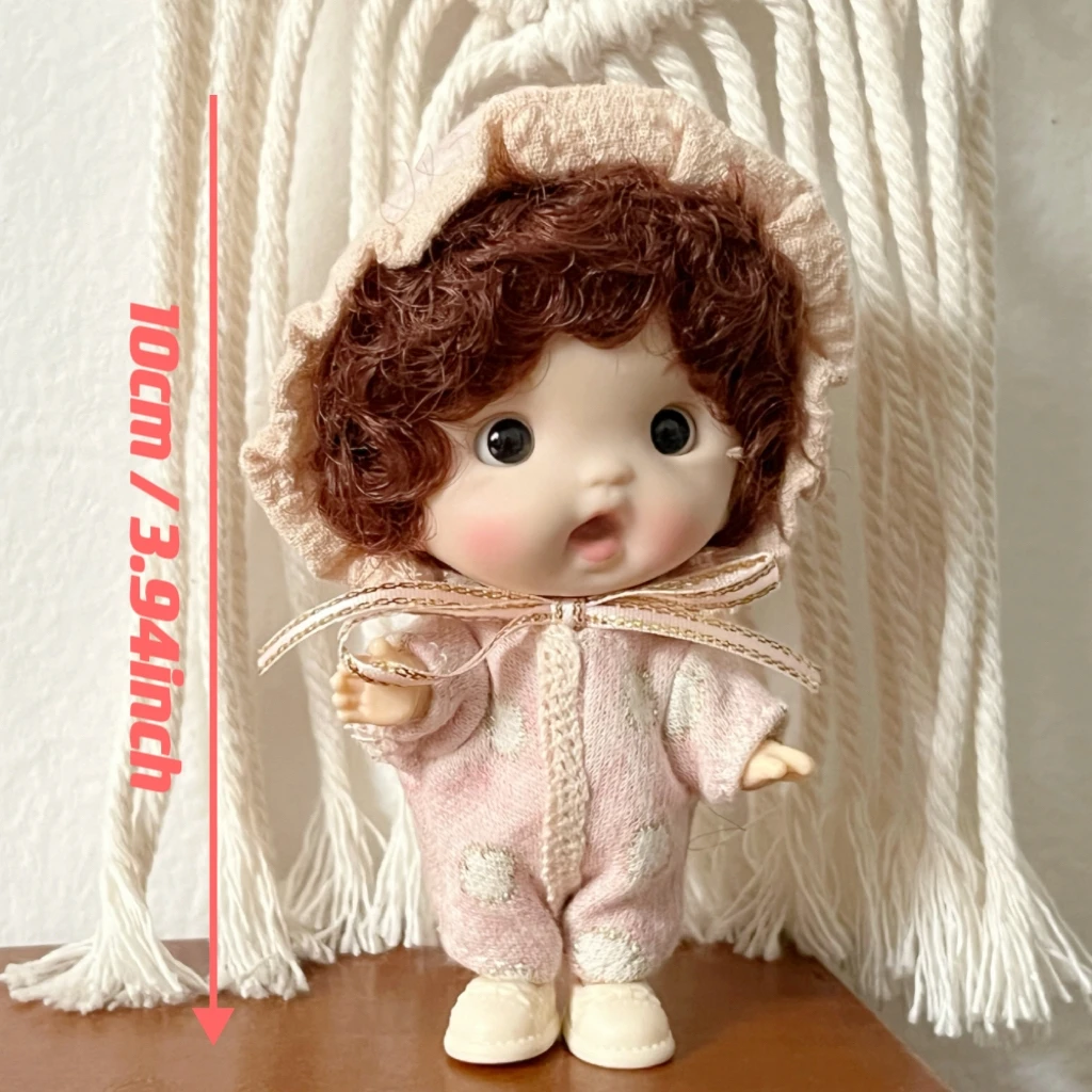 10cm Mini Bjd Doll OB11 Dolls 1/12 Cute Surprise Toy Dolls for Girls Kawaii Face OB11 Body Doll Bjd Doll Full Set for Kids Gift