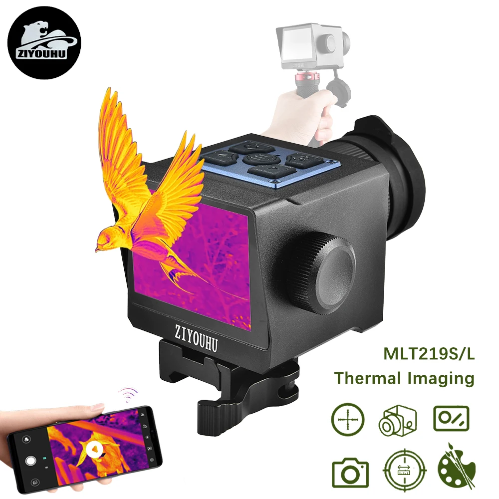 

New Crosshair Mini Thermal Monocular Camera for Hunting Bird Detection Thermal Scope with Real Time Ranging Ballistic Caculation