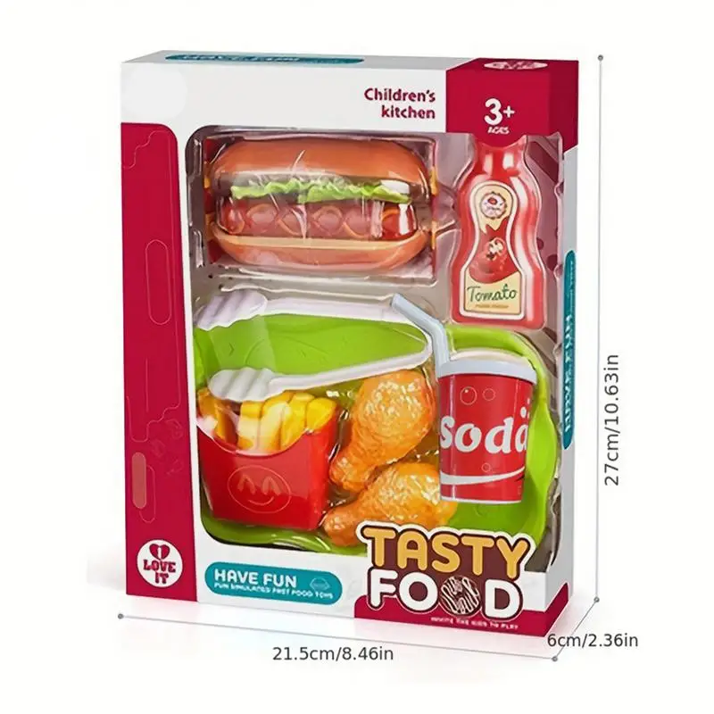 Fast Food Pretend Play Pretend Play Kitchen Toy Food Play Set Kitchen Pretend Play Set Fun Kitchen Accessories For Kids For