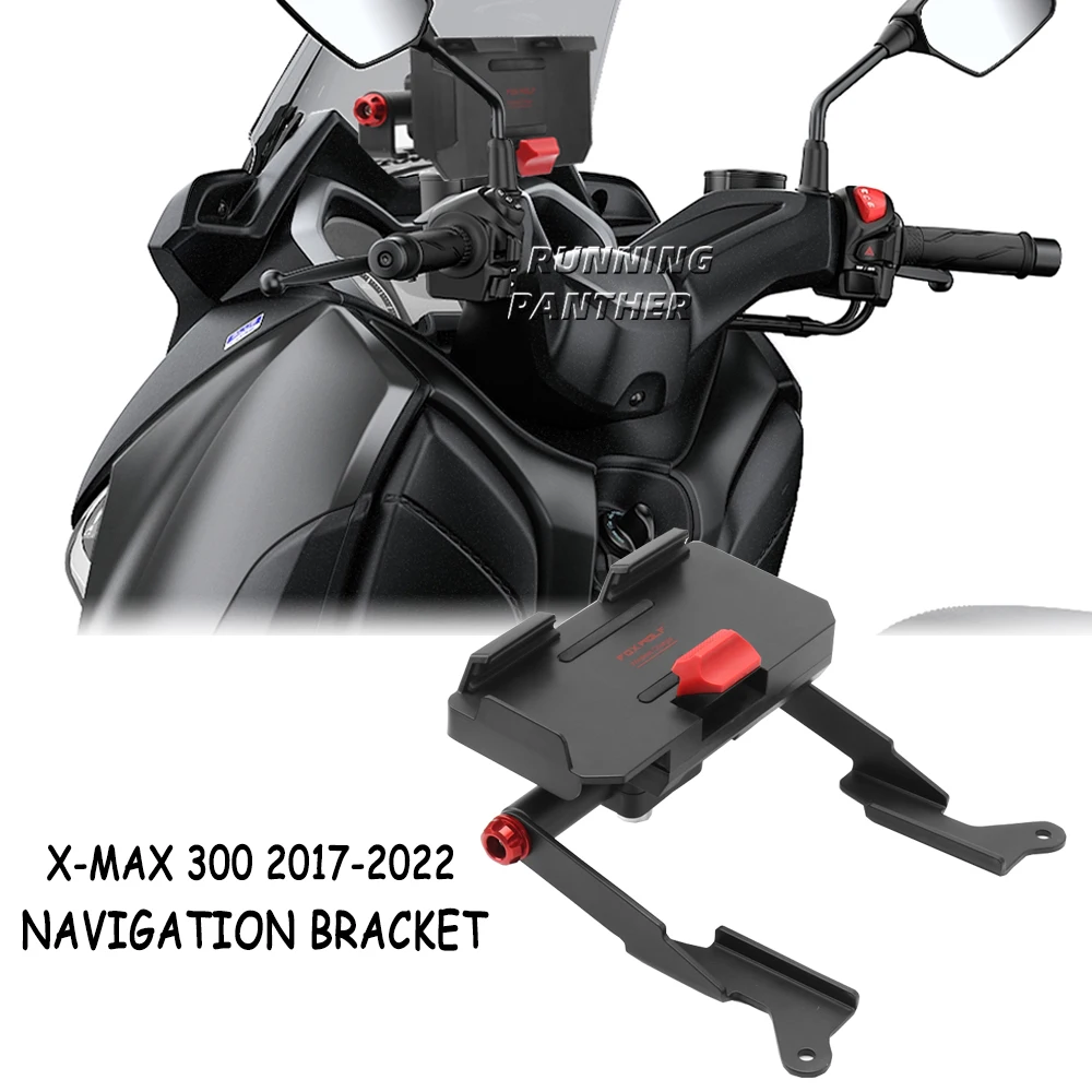 Motorcycle Accessories Navigation GPS Mount Bracket For Yamaha XMAX 300 X-MAX 300 X-Max 300 2017 2018 2019 2020 2021 2022