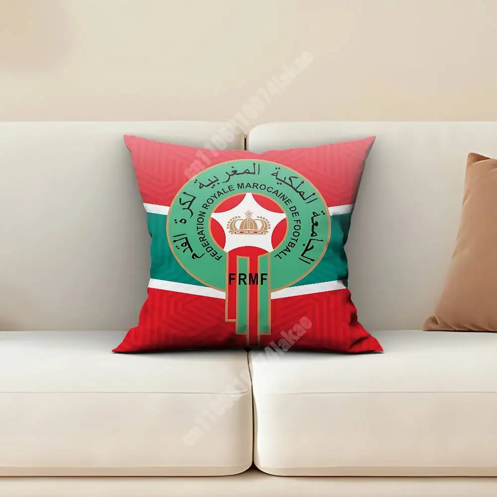 Morocco Football 2026 Soccer Sofa Couch Pillow Cover Cushion Case Home Bedroom Decoration