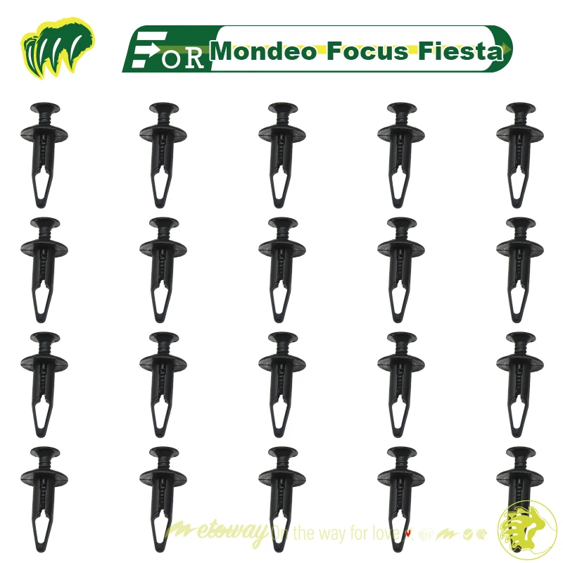 

20pcs Buckles For Mondeo Focus Fiesta Water Tank Cover Buckle Trunk Leaf Plate Buckle Fastener Buckle Fixing Accessory