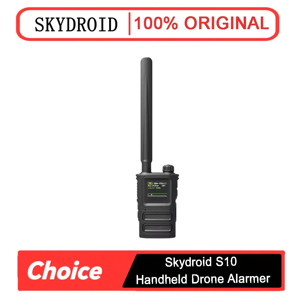 

Ручной детектор дронов Skydroid S10 | 300M-6GHz UWB диапазон 1 км | Система охранной сигнализации против БПЛА